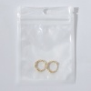 Picture of Wholesale Stylish Exquisite Huggie Hoop Earrings, 18K Gold Plated 316 Stainless Steel, Women's Vacuum Plating Gift Jewelry Supply, 15mm Dia., 1 Pair
