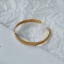 Bild von 1 Stück Vakuumbeschichtung Natürliche Pastoral Stilvoll 18K Vergoldet 304 Edelstahl Weizenähre Offen Manschette Armreife Armband Für Frauen 5.7cm Dia.