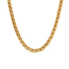 Picture of 1 Piece Vacuum Plating Simple & Casual Stylish 18K Real Gold Plated 304 Stainless Steel Curb Chain Necklace Unisex 40cm(15 6/8") long