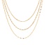 Picture of 1 Piece Vacuum Plating Stylish Simple 18K Real Gold Plated 304 Stainless Steel Link Cable Chain Link Chain Multilayer Layered Necklace Unisex 40cm-50cm long