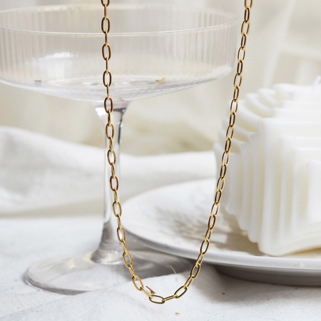 Picture of Eco-friendly Vacuum Plating Simple & Casual Simple 14K Real Gold Plated 304 Stainless Steel Link Chain Sun Rays Pendant Necklace For Women Party