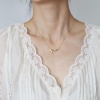 Bild von 1 Strang Vakuumbeschichtung Stilvoll Ozean Schmuck 18K Gold plattiert 304 Edelstahl Gliederkette Kette Wal Matt Anhänger Halskette Für Kinder 43cm lang
