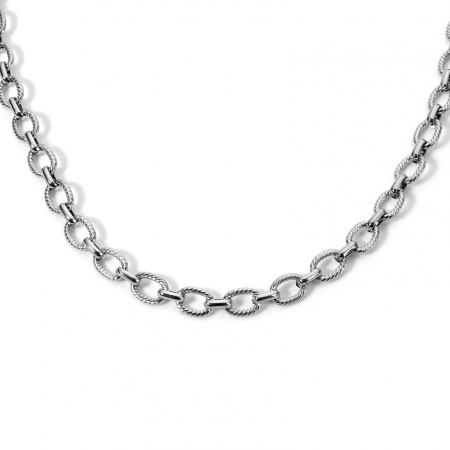 Picture of Eco-friendly Retro Multicolor 304 Stainless Steel Link Cable Chain Necklace For Women Party 40cm(15.7