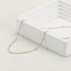 Picture of 1 Piece Eco-friendly PVD Vacuum Plating Dainty 18K Real Gold Plated 304 Stainless Steel Beaded Chain Necklace For Women Gift 45cm(17.7") long, Chain Size: 1.5mm