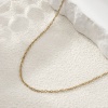 Picture of 1 Piece Eco-friendly PVD Vacuum Plating Minimalist 18K Real Gold Plated 304 Stainless Steel Link Cable Chain Necklace Unisex 45cm(17.7") + 5cm(2") long, Chain Size: 2.5mm
