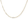 Picture of 1 Piece Eco-friendly PVD Vacuum Plating Minimalist 18K Gold Plated 304 Stainless Steel Paperclip Link Chain Necklace Unisex 60cm(23.6") long, Chain Size: 3mm