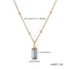 Picture of 1 Piece Eco-friendly PVD Vacuum Plating Minimalist 18K Gold Plated 304 Stainless Steel Paperclip Link Chain Necklace Unisex 60cm(23.6") long, Chain Size: 3mm