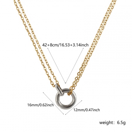 COLLANA CON PLACCA QUADRATA IN ACCIAIO INOX