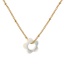 Immagine di 18K Vero Oro Placcato Catena del Barbazzale Fiore Collana con Ciondolo, 304 Acciaio Inossidabile & Conchiglie Naturali 45cm + 5cm, Per Donne, Minimalista Elegante Regalo, Placcatura Sottovuoto PVD Ecologica, 1 Pz