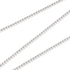 Bild von 1 Strang Silberfarbe Kugelkette Kette Halskette, 304 Edelstahl 45cm + 5cm, Kettengröße: 2mm, Für Frauen, Minimalistisch Exquisit Geschenk, Umweltfreundlich