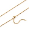Picture of 2 PCs 18K Real Gold Plated Ball Chain Necklace, 304 Stainless Steel 45cm(17.7") + 5cm(2"), Chain Size: 2mm, For Women, Minimalist Exquisite Gift, Eco-friendly PVD Vacuum Plating