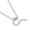 Bild von 1 Stück Silberfarbe Schlangenkette Choker Halskette, 304 Edelstahl 40cm + 5cm, Kettengröße: 1.5mm, Für Frauen, Minimalistisch Exquisit Geschenk, Umweltfreundlich