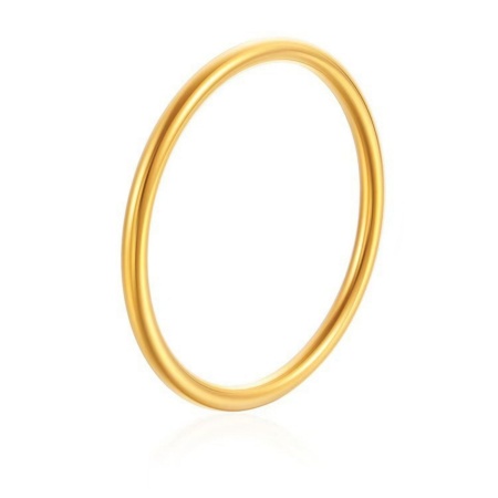 Picture of Wholesale 304 Stainless Steel Bangles Bracelets, 18K Gold Plated Eco-friendly PVD Vacuum Plating, Women's Simple Stylish Gift Jewelry Supply, 1 Piece