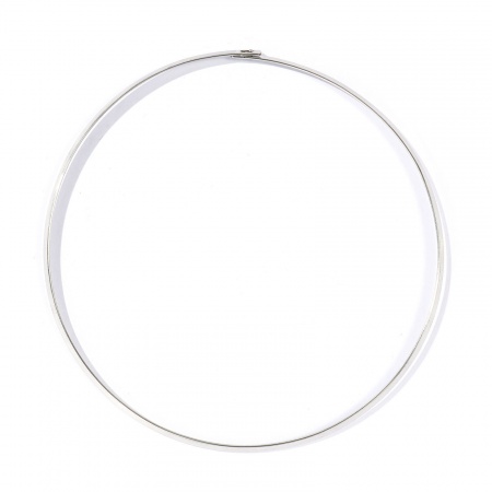 Immagine di Collana Girocollo All'Ingrosso, Tono Argento 304 Acciaio Inossidabile Donne Classico Stile Etnico Regalo Gioielli Per Rivenditore, 44cm Lunghezza, 1 Pz