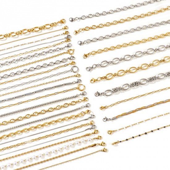 Immagine di Kit Completo Per Iniziare Un Attività di Gioielleria All'Ingrosso, Misto 304 Acciaio Inossidabile, Unisex Ecologico Minimalista Regalo Gioielli Per Rivenditore, 1 Serie