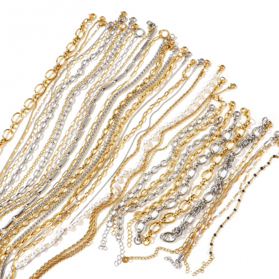 Immagine di Kit Completo Per Iniziare Un Attività di Gioielleria All'Ingrosso, Misto 304 Acciaio Inossidabile, Unisex Ecologico Minimalista Regalo Gioielli Per Rivenditore, 1 Serie