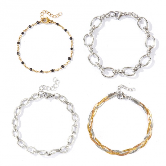 Immagine di Kit Completo Per Iniziare Un Attività di Gioielleria All'Ingrosso, Misto 304 Acciaio Inossidabile, Unisex Ecologico Minimalista Regalo Gioielli Per Rivenditore, 1 Serie