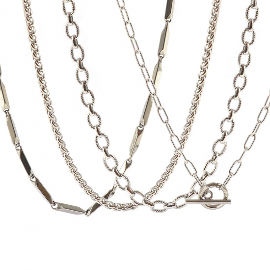 Immagine di Kit Completo Per Iniziare Un Attività di Gioielleria All'Ingrosso, Misto 304 Acciaio Inossidabile, Unisex Ecologico Minimalista Regalo Gioielli Per Rivenditore, 1 Serie