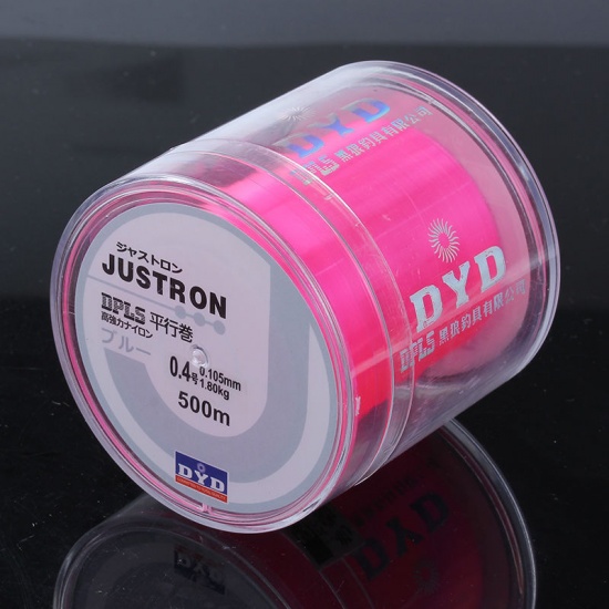 Picture of Nylon Jewelry Thread Cord Pink 0.105mm, 1 Piece (Approx 500 M/Roll)