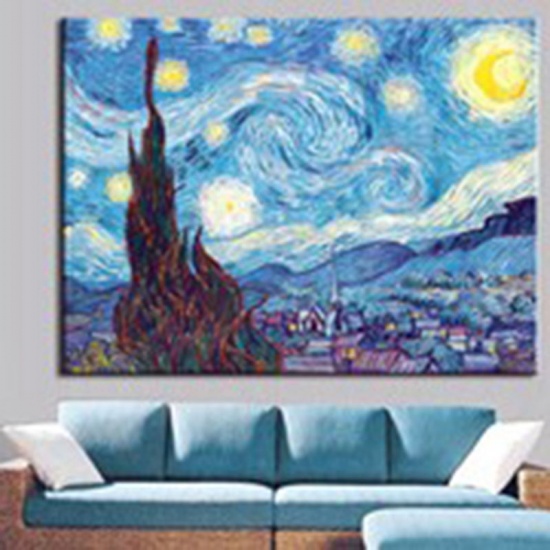 Immagine di Tela da parete Decor Rettangolo Multicolore Galassia Universo 100cm x 70cm, 1 Foglio