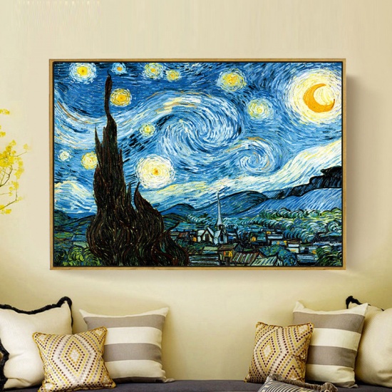 Immagine di Tela da parete Decor Rettangolo Multicolore Galassia Universo 100cm x 70cm, 1 Foglio