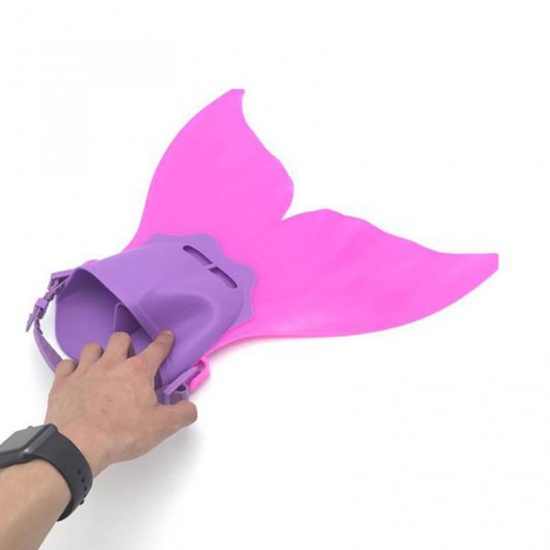 Picture of Fuchsia - Mermaid Tail Shape PP Swimming Fins 40cm x40cm(15 6/8" x15 6/8"), 1 Piece