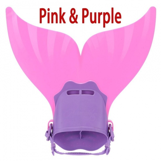 Picture of Fuchsia - Mermaid Tail Shape PP Swimming Fins 40cm x40cm(15 6/8" x15 6/8"), 1 Piece