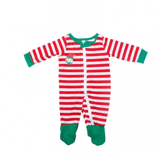 Picture of 80cm Cotton Polyester Blend Christmas Baby Infant Romper Jumpsuit 1 Piece