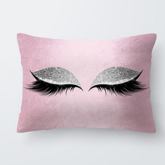 Picture of Pillow Cases Pink Rectangle Eye 50cm x 30cm, 1 Piece