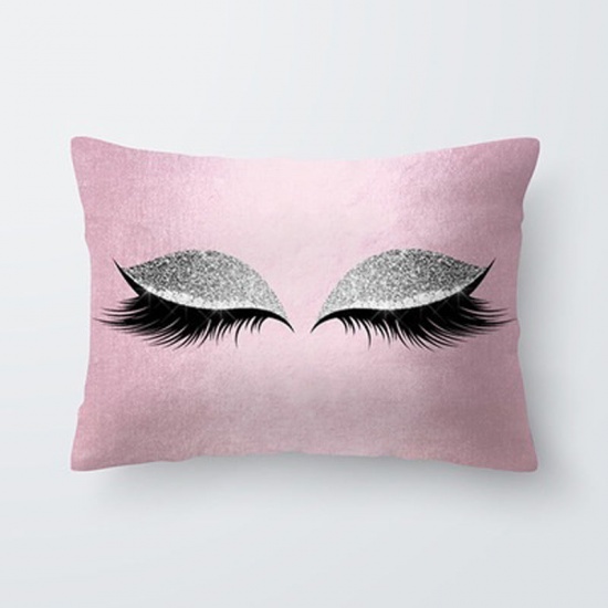 Picture of Pillow Cases Black & Gray Rectangle Eye 50cm x 30cm, 1 Piece