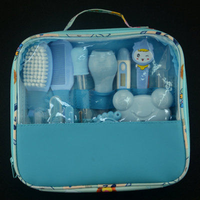 Immagine di Kit per la Cura del Bambino in Plastica Blu (Batteria al Litio Incorporata) 1 Set (13 Pezzi/Set)