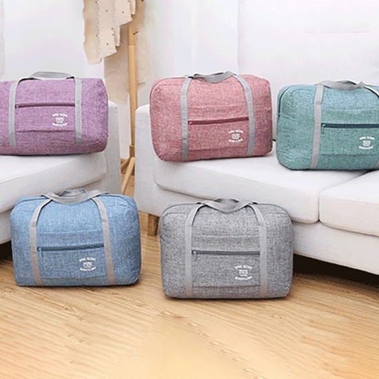 Picture of Gray - Waterproof Folding Large Capacity Portable Travel Bag 45x30x13cm, 1 Piece