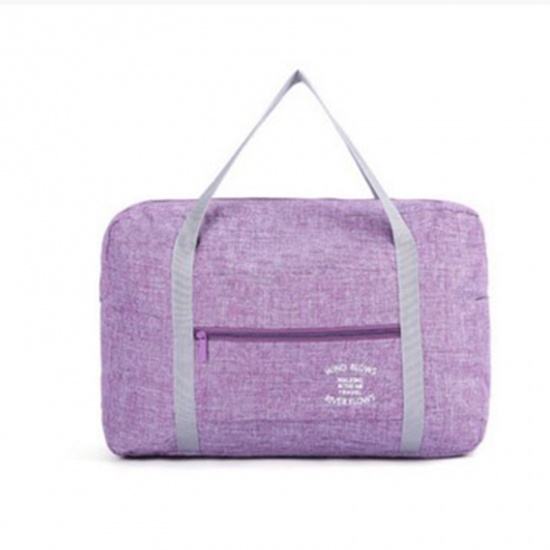 Изображение Purple - Waterproof Folding Large Capacity Portable Travel Bag 45x30x13cm, 1 Piece
