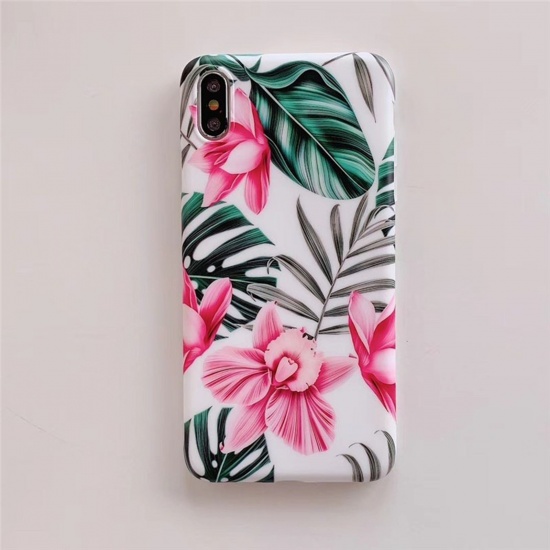 Picture of TPU Phone Cases For iPhone X/XS Pink Flower 1 Piece