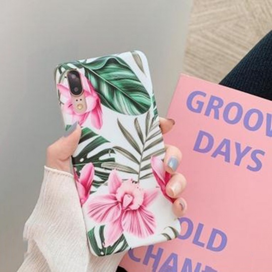Picture of TPU Phone Cases For HUAWEI P30 Lite Pink Flower 1 Piece